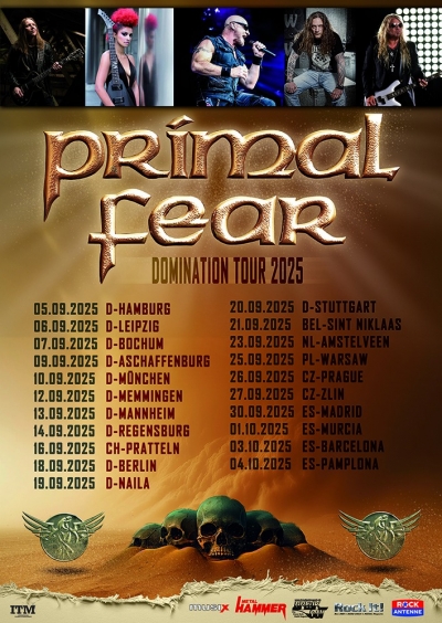 Primal Fear - Domination Tour 2025 - Zlín