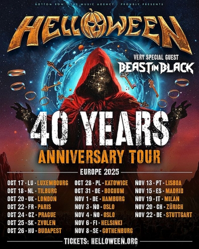 Helloween - 40 YEARS ANNIVERSARY TOUR 2025 - Praha