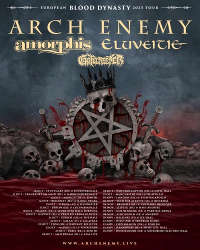 ARCH ENEMY & ELUVEITIE & AMORPHIS - EUROPEAN BLOOD DYNASTY 2025 TOUR - Mnichov