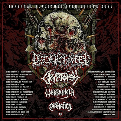 Decapitated & Cryptopsy - Infernal Bloodshed Over Europe 2025 - Praha