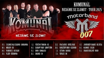 Komunál & Motorband - Nedáme se zlomit Tour 2025 - Plzeň