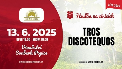 Hudba na vinicích 2025 - Popice - Tros Discotequos