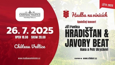 Hudba na vinicích 2025 - Valtice - Hradišťan a Javory Beat