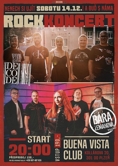 Vánoční koncert: Decode + Bára Zemanová & band