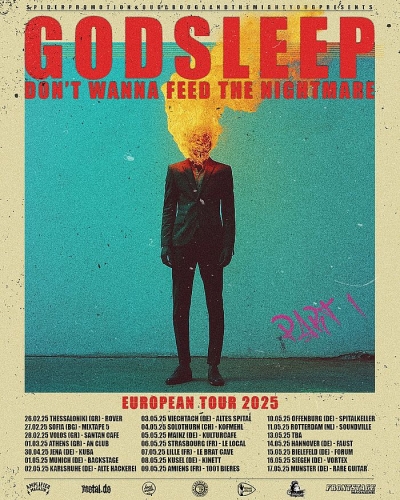 Godsleep - DON’T WANNA FEED THE NIGHTMARE European Tour 2025 - Mnichov