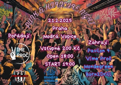 Punk & Hardcore Night v Modré Vopici 2025