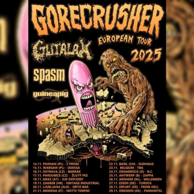 Gutalax & Spasm & Guineapig - Gorecrusher Tour 2025 - Poznaň