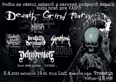 Death-Grind party spojena s krstom noveho albumu "Victim"