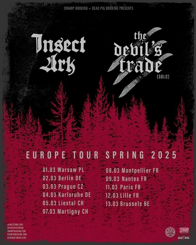 Insect Ark & The Devil's Trade - European Tour Spring 2025 - Varšava