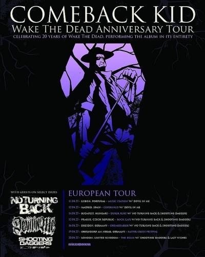 Comeback Kid - Wake The Dead Anniversary Tour 2025 - Praha