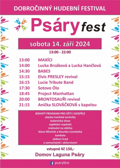 (ZRUŠENO) Psáryfest 2024