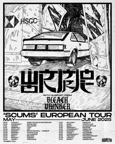 Wormrot - Scums European Tour 2025 - Lipsko