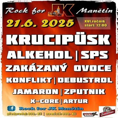 Rock for JK Manětín 2025 (vol. 16)