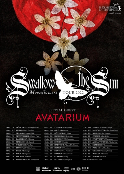 Moonflowers tour 2022+2023 (Swallow The Sun + Avatarium) - Mnichov