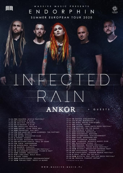 (ZRUŠENO) Infected Rain - Summer European tour 2020 (Chrudim)