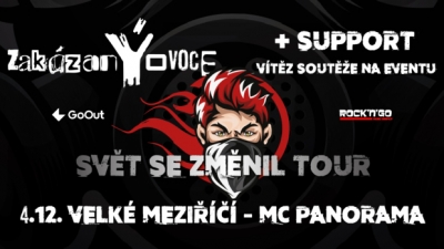 zakázanÝovoce - Svět se změnil TOUR - Velké Meziříčí