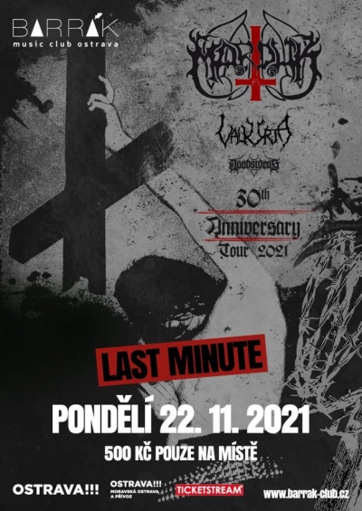 Marduk 30th anniversary Tour 2021 - Ostrava