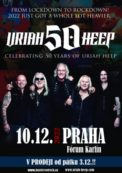 (ZRUŠENO?) Uriah Heep - Celebrating 50 years of Uriah Heep - Praha