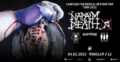 Napalm Death - Camping For Musical Destruction Tour 2022+2023 - Vratislav
