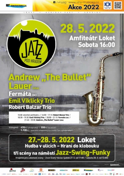 JAZZ POD HRADEM 2022: Andrew The Bullet Lauer a další