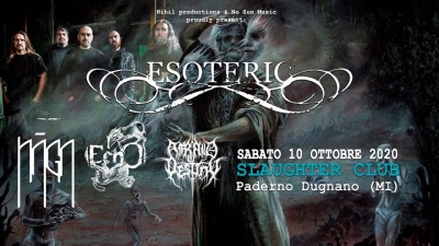 (ZRUŠENO) Esoteric + Naga + Echo + Afraid Of Destiny (Slaughter Club)