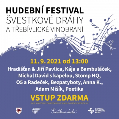 Hudební festival Švestkové dráhy a Třebívlické vinobraní 2021