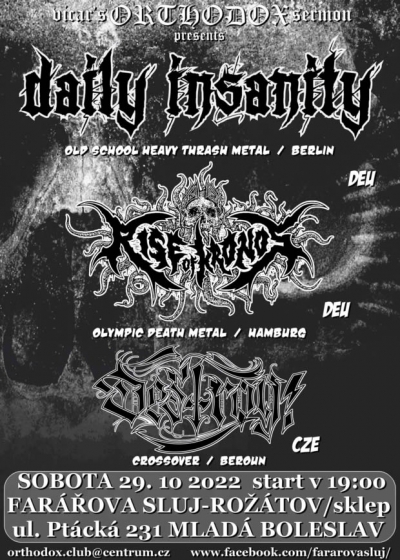 Daily Insanity + Rise Of Kronos - The Final Crusade Tour 2022 - Mladá Boleslav