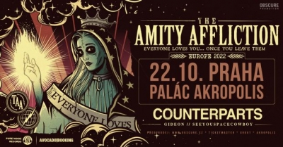 THE AMITY AFFLICTION, COUNTERPARTS, GIDEON, SEEYOUSPACECOWBOY - Praha