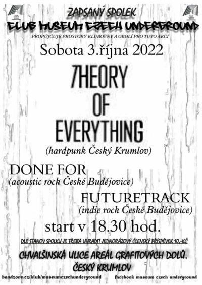 THEORY OF EVERYTHING + DONE FOR + FUTURETRACK - Český Krumlov