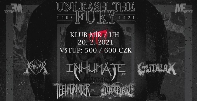 (ZRUŠENO ?) Unleash the fury tour 2021 (Inhumate+Teethgrinder+Distaste) - Kunovice