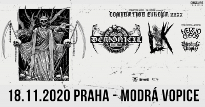 (ZRUŠENO) Demonical / Lik / Nervo Chaos / Bleeding Utopia - Praha