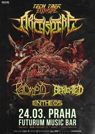 ARCHSPIRE - Tech Trek 2023 - Praha ( + PSYCROPTIC, BENIGHTED, ENTHEOS )