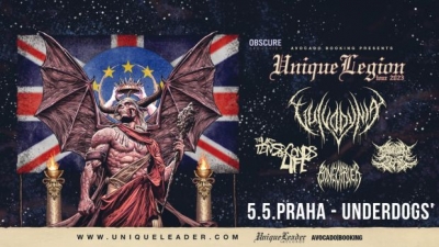 Unique Legion tour 2023: VULVODYNIA, THE LAST TEN SECONDS OF LIFE, BOUND IN FEAR, BONECARVER - Praha