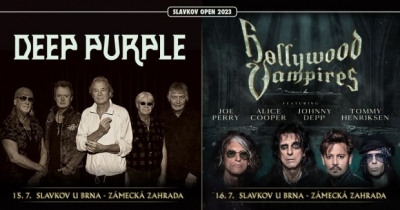 Slavkov Open 2023: DEEP PURPLE (15. 7.) & HOLLYWOOD VAMPIRES (16. 7.)